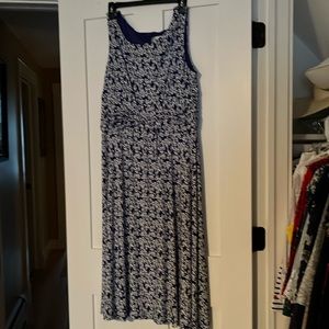 Dressbarn Royal Blue&White Dress